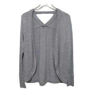 Athleta Grey Open Cardigan